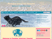 Tablet Screenshot of paradisevethospital.com